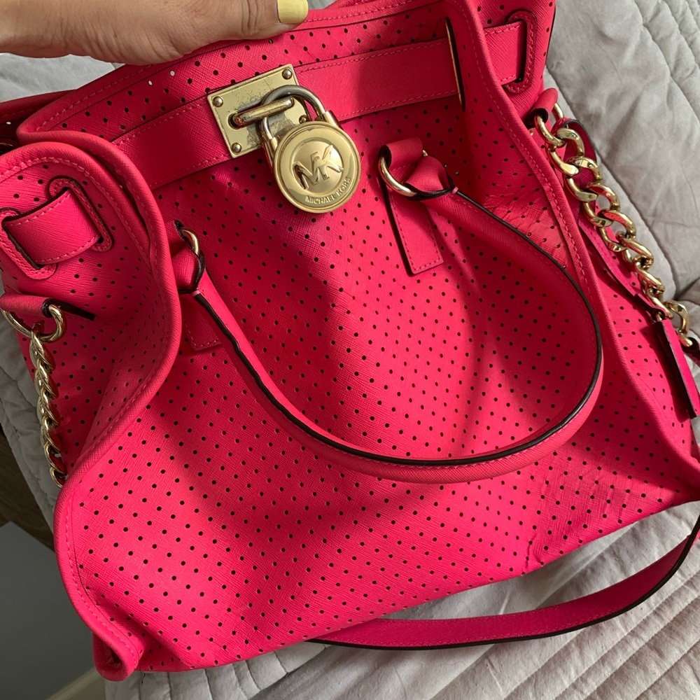 Hot pink Michael Kors bag